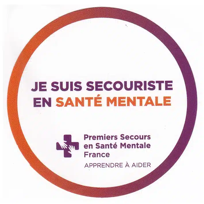 Badge PSSM - secouriste en santé mentale